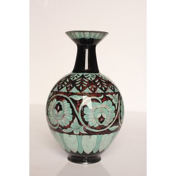 太田博明 尚美堂 純銀地七宝花瓶　Y011 