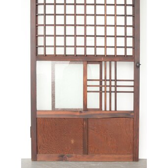 窓付ガラス戸　GD1199 引き戸をスライドさせました