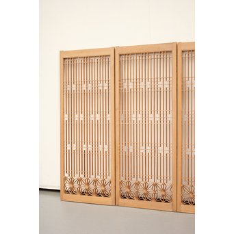 白木組子書院 4枚1組　R2371 