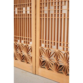 白木組子書院 4枚1組　R2371 