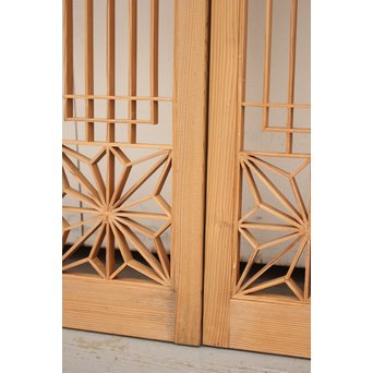 白木組子書院 4枚1組　R2371 