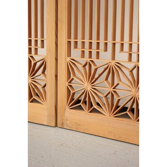 白木組子書院 4枚1組　R2371 