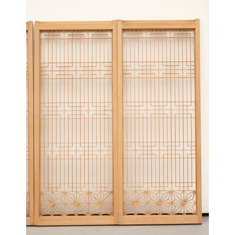 白木組子書院 4枚1組　R2371 