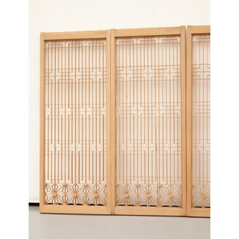 白木組子書院 4枚1組　R2371 