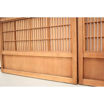 障子枠付 平格子戸 2枚1組　L953 