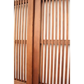 なしじガラス格子戸 4枚1組　L954 