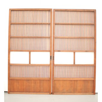 なしじガラス格子戸 4枚1組　L954 