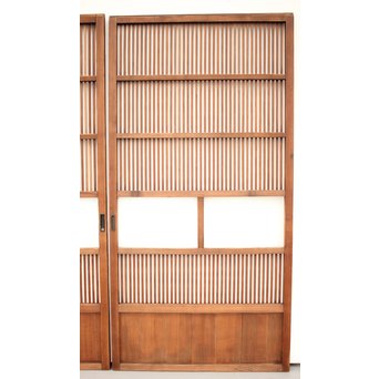 なしじガラス格子戸 4枚1組　L954 