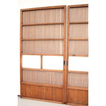 なしじガラス格子戸 4枚1組　L954 