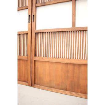 なしじガラス格子戸 4枚1組　L954 