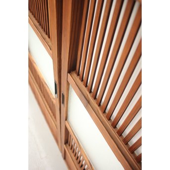 なしじガラス格子戸 4枚1組　L954 