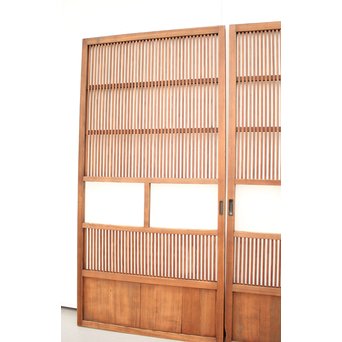 なしじガラス格子戸 4枚1組　L954 