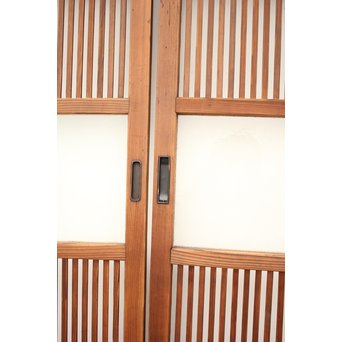 なしじガラス格子戸 4枚1組　L954 