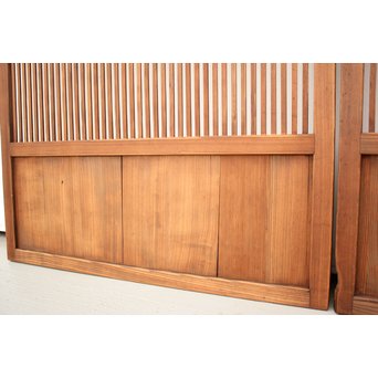 なしじガラス格子戸 4枚1組　L954 