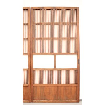 なしじガラス格子戸 4枚1組　L954 