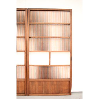 なしじガラス格子戸 4枚1組　L954 