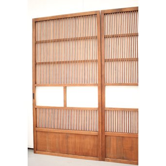 なしじガラス格子戸 4枚1組　L954 