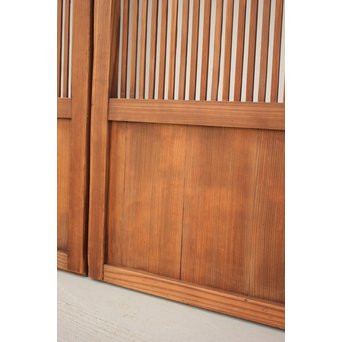 なしじガラス格子戸 4枚1組　L954 