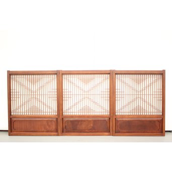 欅枠の組子 3枚1組　R2374