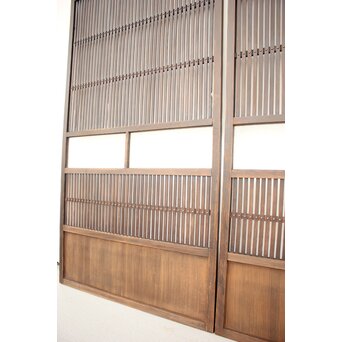 幅広にかわガラス格子戸 2枚1組　L956 