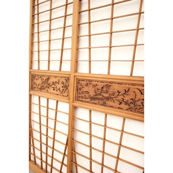 変わり書院 2枚1組　R2383 放射状の組子も個性的です