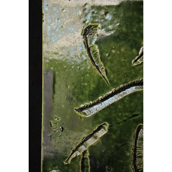 岩ヶ根窯[雪月花] 織部陶板　P089 