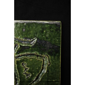 岩ヶ根窯[雪月花] 織部陶板　P089 