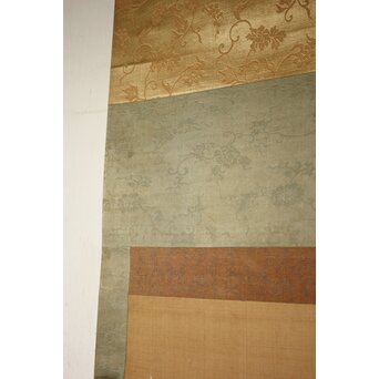 倣 岸駒 絹本 山水掛軸　Z062 