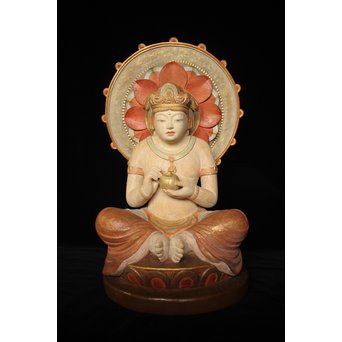 西山勇三 彩色観音像　X084 