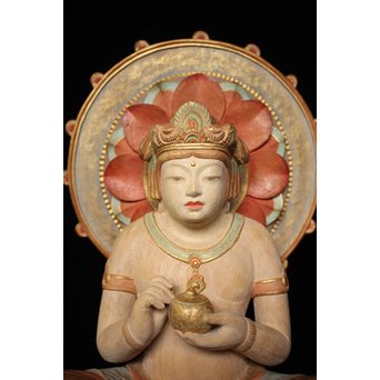 西山勇三 彩色観音像　X084 