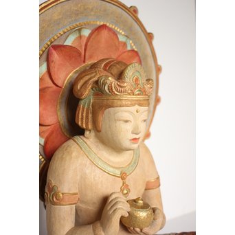 西山勇三 彩色観音像　X084 