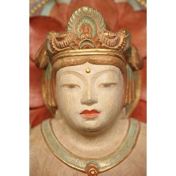 西山勇三 彩色観音像　X084 