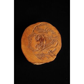 島田美晴作 文人図 釜敷　X085 