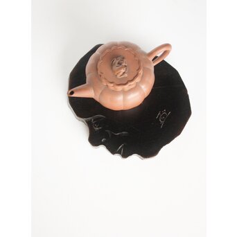 島田美晴作 達磨横顔 釜敷　X086 