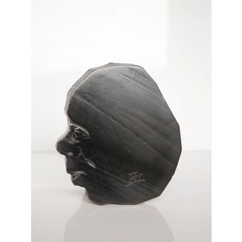 島田美晴作 達磨横顔 釜敷　X086 