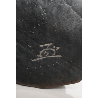 島田美晴作 達磨横顔 釜敷　X086 