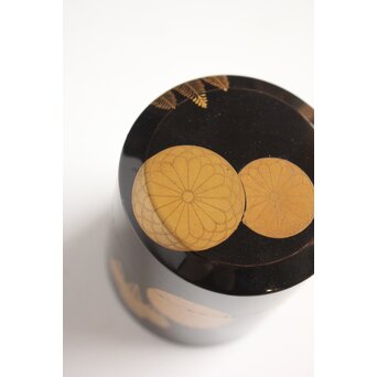 錫胎桐紋蒔絵 棗/中次　M083 