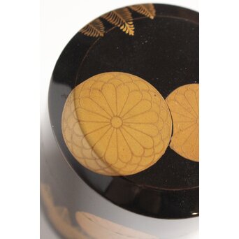 錫胎桐紋蒔絵 棗/中次　M083 