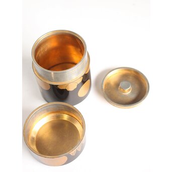 錫胎桐紋蒔絵 棗/中次　M083 