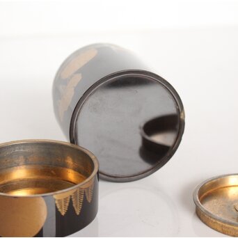 錫胎桐紋蒔絵 棗/中次　M083 