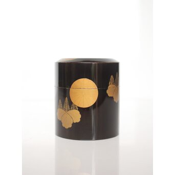 錫胎桐紋蒔絵 棗/中次　M083 