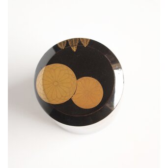 錫胎桐紋蒔絵 棗/中次　M083 