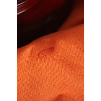 角有伊 輪島塗椿皿 朱塗 五客　Q037 