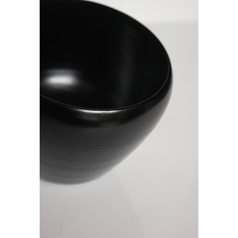角有伊 輪島塗だるま椀 黒塗 五客　Q038 