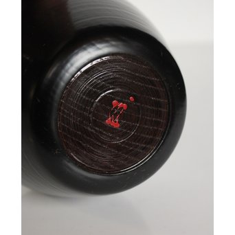 角有伊 輪島塗だるま椀 黒塗 五客　Q038 