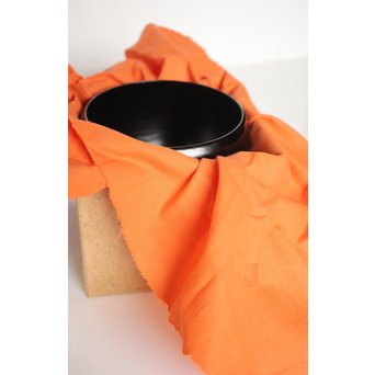 角有伊 輪島塗だるま椀 黒塗 五客　Q038 