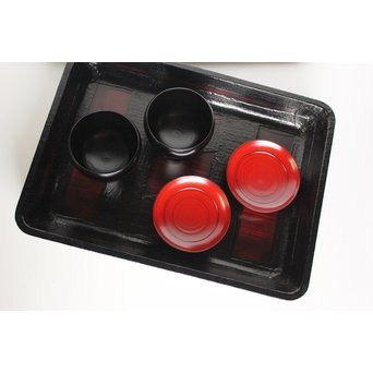 角偉三郎 6つ星 輪島塗 大菜盆　Q039 