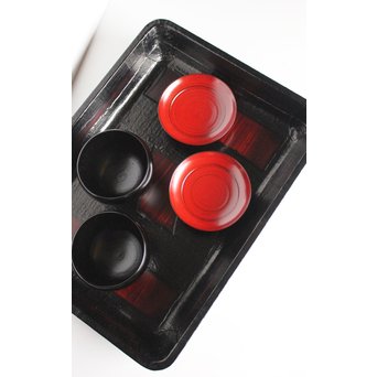 角偉三郎 6つ星 輪島塗 大菜盆　Q039 