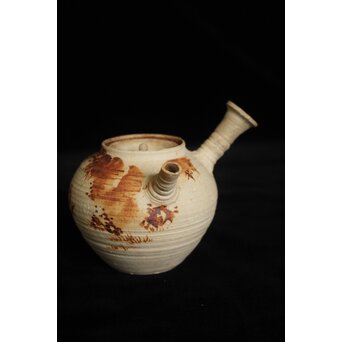 初代 三浦竹泉 赤壁図 茶瓶/茶銚　P092 