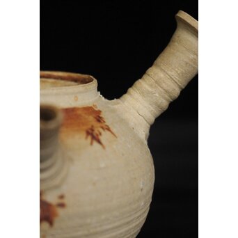 初代 三浦竹泉 赤壁図 茶瓶/茶銚　P092 